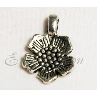 Подвеска мет.№047 16х24мм цв.Silver (цена за 1шт)